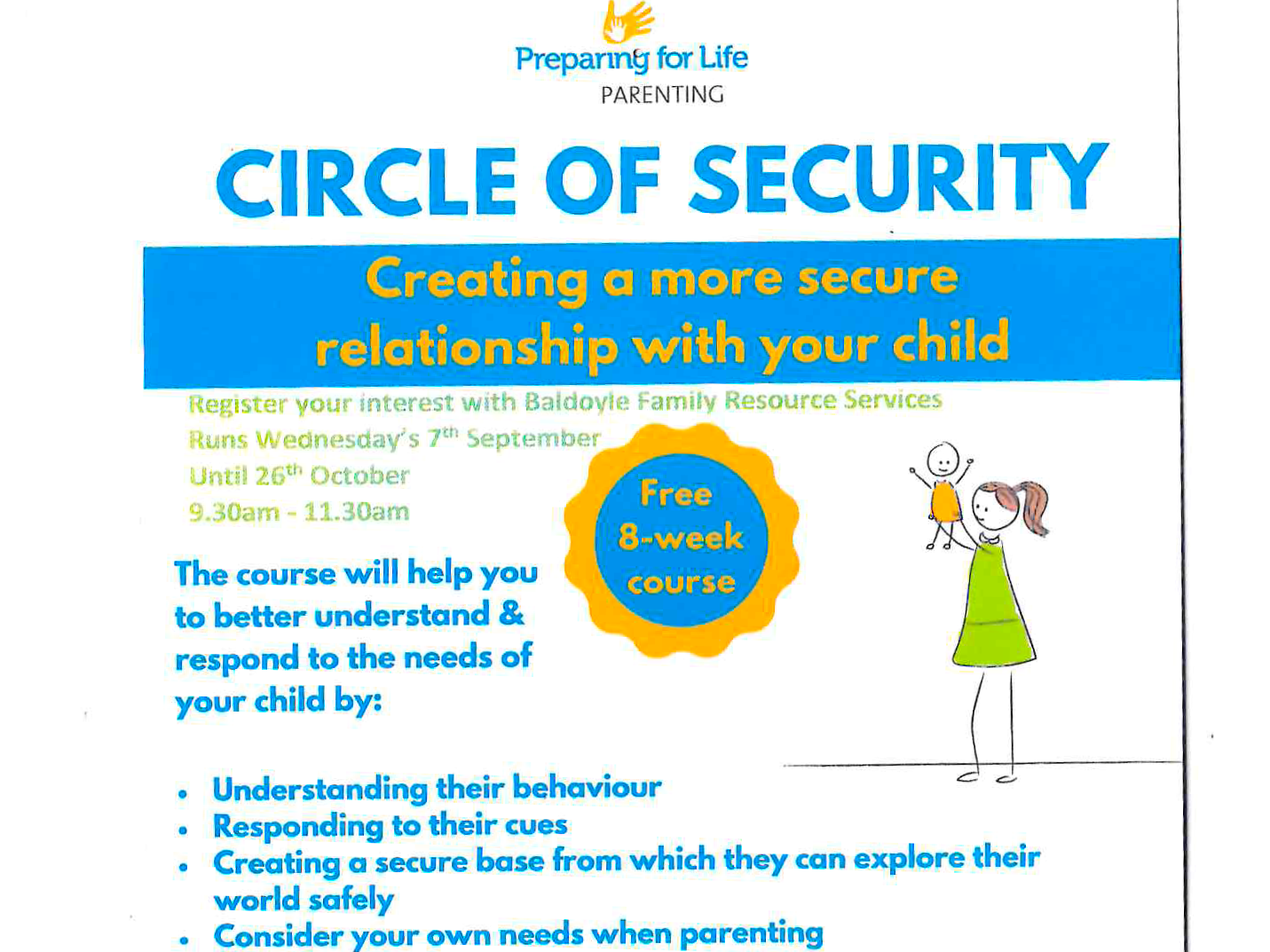 Circle Of Security Parenting course Baldoyle Family Resource Services